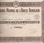 Comptoirs Réunis de l'Ouest Africain - 1929, 1920 à 1950, Action, Enlèvement ou Envoi