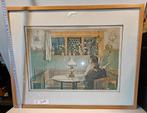 Tekening achter glas, Ophalen of Verzenden