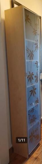 Ikea Billy boekenkast kast 40x28x202 beuk met glazen deur, Ophalen, Minder dan 50 cm, Minder dan 25 cm, Modern