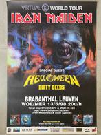 Poster Iron Maiden in Brabanthal Leuven 1998, Verzamelen, Muziek, Artiesten en Beroemdheden, Ophalen of Verzenden, Zo goed als nieuw