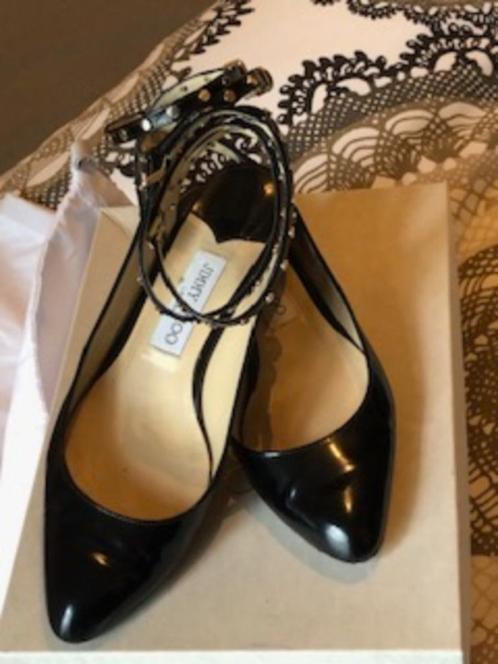 Jimmy Choo 'DANIELA' maat 38.5, Kleding | Dames, Schoenen, Zo goed als nieuw, Overige typen, Zwart, Ophalen
