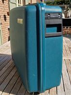 DELSEY Reiskoffer in PVC 65 cm - Kleur: Groen-Petroleum-Blau, Handtassen en Accessoires, Koffers, Gebruikt, Hard kunststof, Slot