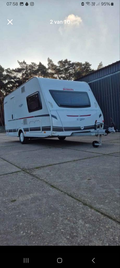 Caravan dethleffs C'go 430, bj 2021, in showroomstaat!!!, Caravans en Kamperen, Caravans, Particulier, Ophalen