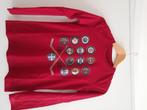 Rood longsleeve t-shirt 12j River Woods, Jongen, Gebruikt, Ophalen of Verzenden, Shirt of Longsleeve