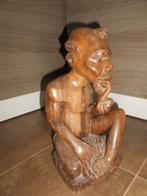 Mooi houten beeld - Afrikaans, Antiek en Kunst, Kunst | Beelden en Houtsnijwerken, Ophalen of Verzenden