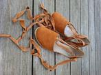 Espadrilles met sleehak m.37🌸, Ophalen, Zo goed als nieuw, Oranje, Espadrilles