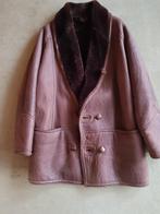 GILET EN CUIR AVEC MOUTON REVERSÉ, Comme neuf, Brun, Enlèvement