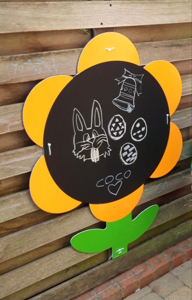 TTS krijtbord in de vorm van een bloem, Kinderen en Baby's, Speelgoed | Educatief en Creatief, Gebruikt, Ophalen of Verzenden