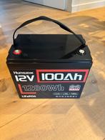 12V 100Ah LiFePO4 batterij, Ophalen of Verzenden, Zo goed als nieuw