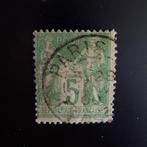 1876 France, Paix et Commerce, 5 c vert, cachet, Affranchi, Enlèvement ou Envoi