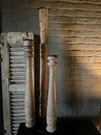 Houten hoge kandelaars, Ophalen, ., Zo goed als nieuw, .