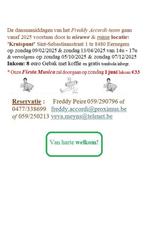 Gratis info en folder Dansnamiddagen te verkrijgen., Ophalen, Nieuw