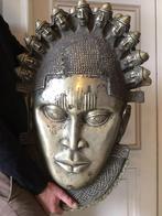 Bronzen masker Benin, Ophalen of Verzenden