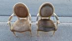 Paar Louis-Philippe XVI medaillon fauteuils, Antiek en Kunst, Antiek | Meubels | Stoelen en Sofa's, Ophalen