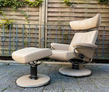 Mooie Stressless Jazz relaxfauteuil & hocker beschikbaar voor biedingen