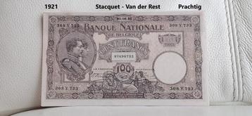 100 frank Nationale Reeks - 1921 beschikbaar voor biedingen