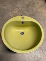 Lavabo couleur vert olive vintage, Ophalen, Zo goed als nieuw
