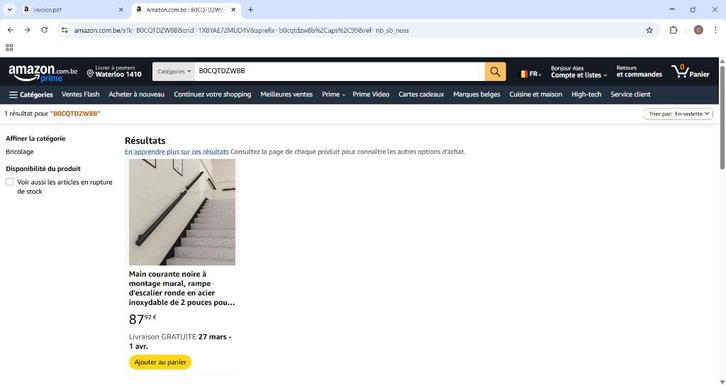 lot de rampes escaliers NEUVES, Bricolage & Construction, Échelles & Escaliers, Neuf, Escalier, Enlèvement