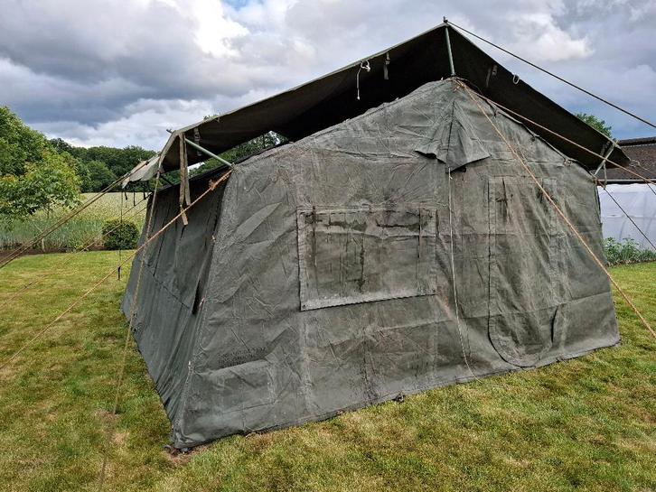 Legertent - TEMPER 5x5m, 10x5m, 15x5m, 20x5m (US army), Caravanes & Camping, Tentes, Plus de 6, Comme neuf, Enlèvement