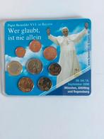 Duitse euro ter herdenking van Benedictus XVI, Ophalen of Verzenden, Duitsland, Setje