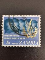 Zambie 1968 - Année internationale des droits de l'homme, Timbres & Monnaies, Timbres | Afrique, Zambie, Affranchi, Enlèvement ou Envoi