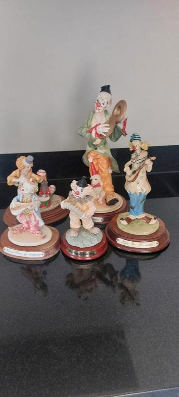Lot de 5 clowns, collection Leonardo, Enlèvement ou Envoi