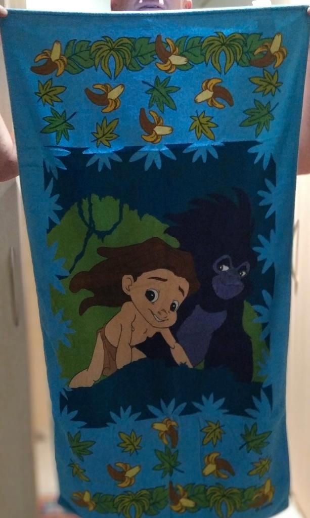nieuwe extra grote fluwelen badhanddoek disney tarzan, Kinderen en Baby's, Badjes en Verzorging, Nieuw, Ophalen of Verzenden