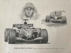 Fernando Alonso 539/999 lithografie, Verzamelen, Posters
