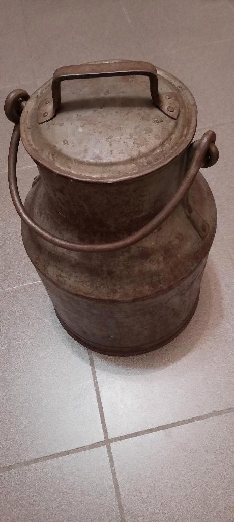 Superbe cruche à lait ancienne avec anse, Antiek en Kunst, Antiek | Brons en Koper, Ophalen