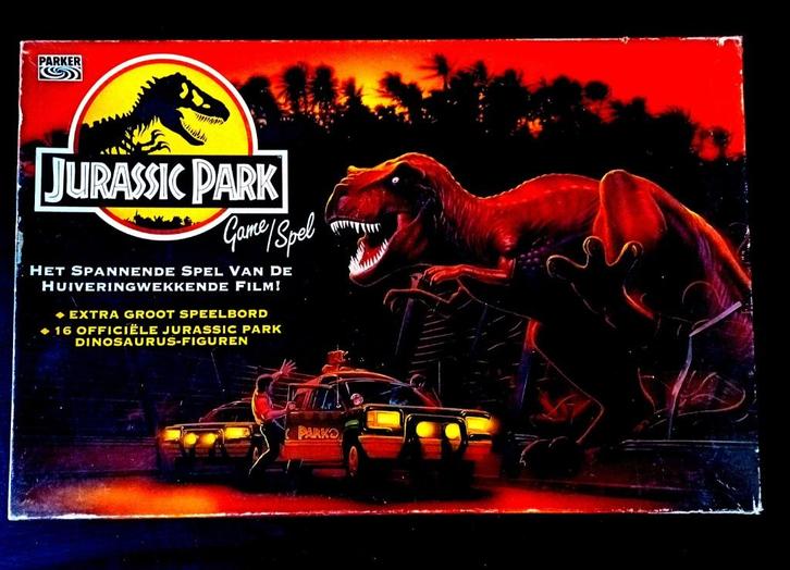 Jurassic Park - Vintage Bordspel (1993), Hobby en Vrije tijd, Gezelschapsspellen | Bordspellen, Zo goed als nieuw, Drie of vier spelers