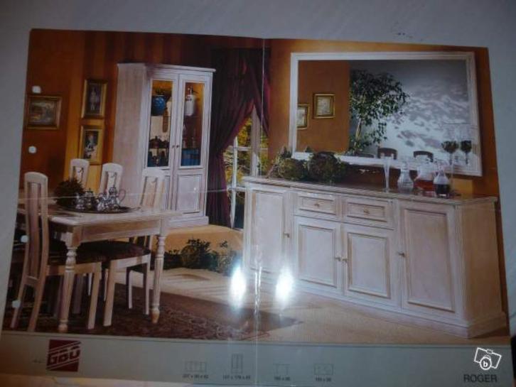 Eetkamer in ceruse gezocht, Huis en Inrichting, Complete eetkamers, Zo goed als nieuw, Ophalen