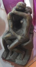 Bronze "Le baiser" de Rodin., Ophalen, Zo goed als nieuw