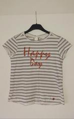 Maat 134 Gestreepte glitter t-shirt 'Happy day' Jbc, Kinderen en Baby's, Kinderkleding | Maat 134, Meisje, Ophalen of Verzenden