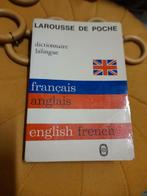 Dictionnaire bilingue français-anglais  Larousse de poche, Comme neuf, Autres éditeurs, Anglais, Enlèvement ou Envoi