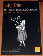 Kuifje prospektus Orange 2000 Hergé Castafiore Tintin, Collections, Comme neuf, Tintin, Image, Affiche ou Autocollant, Enlèvement ou Envoi