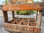 Houten bierbak ANGLO BELGE beer 1968, Ophalen of Verzenden