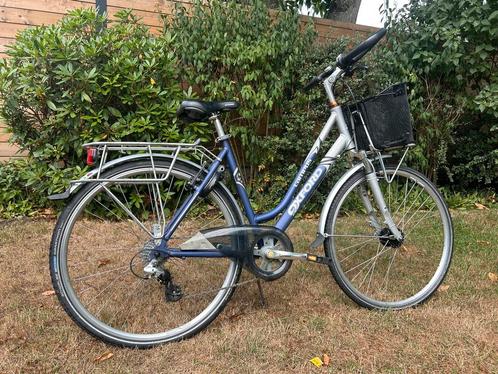 Oxford Campus Dames/meisjes small/medium fiets blauw grijs, Fietsen en Brommers, Fietsen | Dames | Damesfietsen, Gebruikt, Overige merken