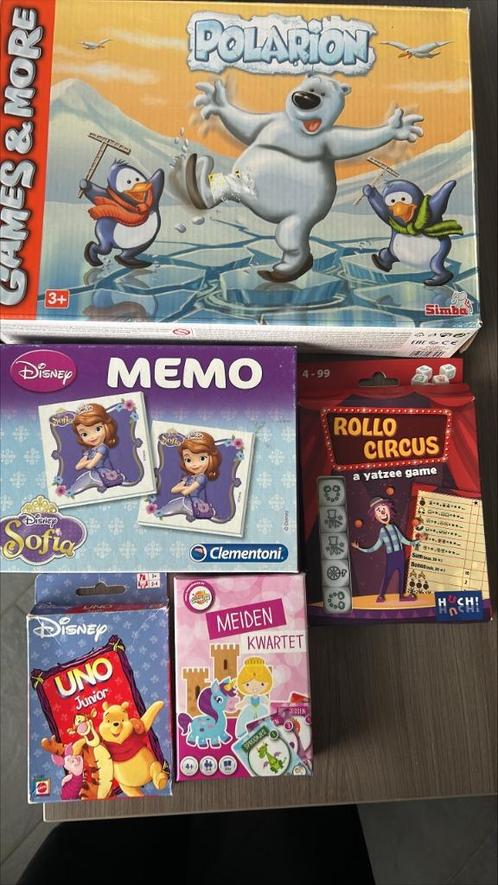 Pakket gezelschapsspelletjes 3-4 jaar, Hobby en Vrije tijd, Gezelschapsspellen | Overige, Gebruikt, Ophalen of Verzenden