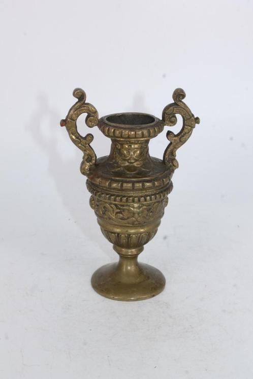Miniatuur urn van bronslegering, Antiek en Kunst, Antiek | Brons en Koper, Brons, Ophalen of Verzenden