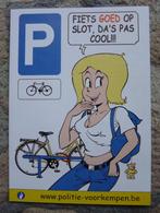 Flyer: Fanny Kiekeboe - Fiets goed op slot - 2004 - NIEUW!!, Enlèvement ou Envoi, Neuf