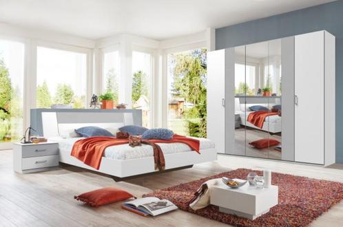 Slaapkamer: Tweepersoons bed 180 cm met grote garderobekast, Huis en Inrichting, Slaapkamer | Complete slaapkamers, Nieuw, Tweepersoons