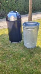 Vintage vuilbak UNITED Trash Can / Waiste bin USA, Ophalen, Zo goed als nieuw, Metaal, 75 cm of meer