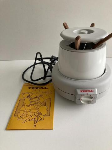 Vintage elektrisch fondue toestel TEFAL ( met recepten ), Elektronische apparatuur, Ophalen of Verzenden, Gebruikt, Elektrisch