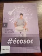 Normes et sociétés #Ecosoc - Formation Sociale et économique, Livres, Comme neuf, Enlèvement ou Envoi