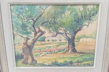 oud schilderij AUGUST COSTENOBLE (1894-1976) beschikbaar voor biedingen