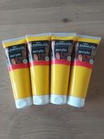 Acrylverf verschillende kleuren (geel, groen, blauw, ...), Hobby en Vrije tijd, Schilderen, Ophalen, Zo goed als nieuw, Acrylverf