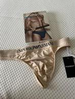 Emporio Armani Microfiber Thong, Kleding | Heren, Verzenden, Beige, Emporio Armani, Slip