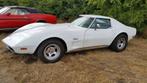 Chevrolette Corvette stingray, Auto's, Achterwielaandrijving, Wit, Leder, Bruin