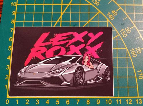 Sticker Lamborghini Huracan Liberty Walk Lexy Roxx, Collections, Autocollants, Comme neuf, Enlèvement ou Envoi