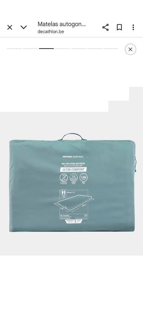 Matelas auto gonflant 2 pers Ultim comfort, Caravans en Kamperen, Luchtbedden, 2-persoons, Ophalen